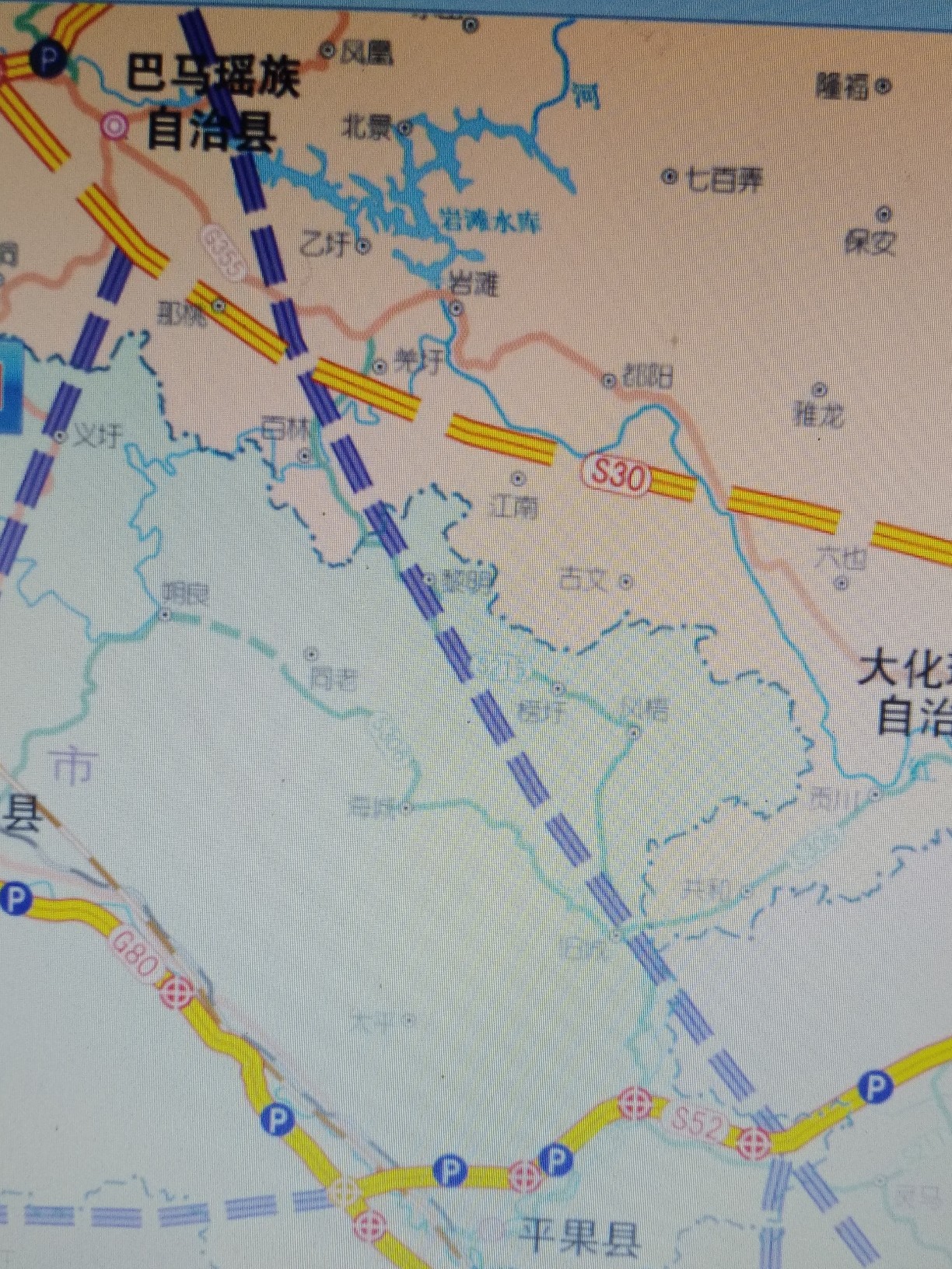 巴马高速公路规划图图片